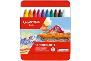 Neocolor I Water-Resistant Wax Pastels, 10 colors