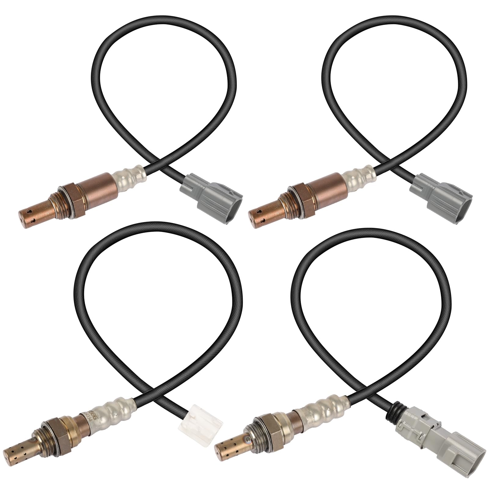 Photo 1 of QIJIAUTO O2 Oxygen Sensor Upstream Downstream 4-PC Set for Toyota Sienna 2017-2020 3.5L V6 - Replaces 250-241180 250-241209 250-54007 250-54059 - Fixes Check Engine Light, Improves Fuel Economy
