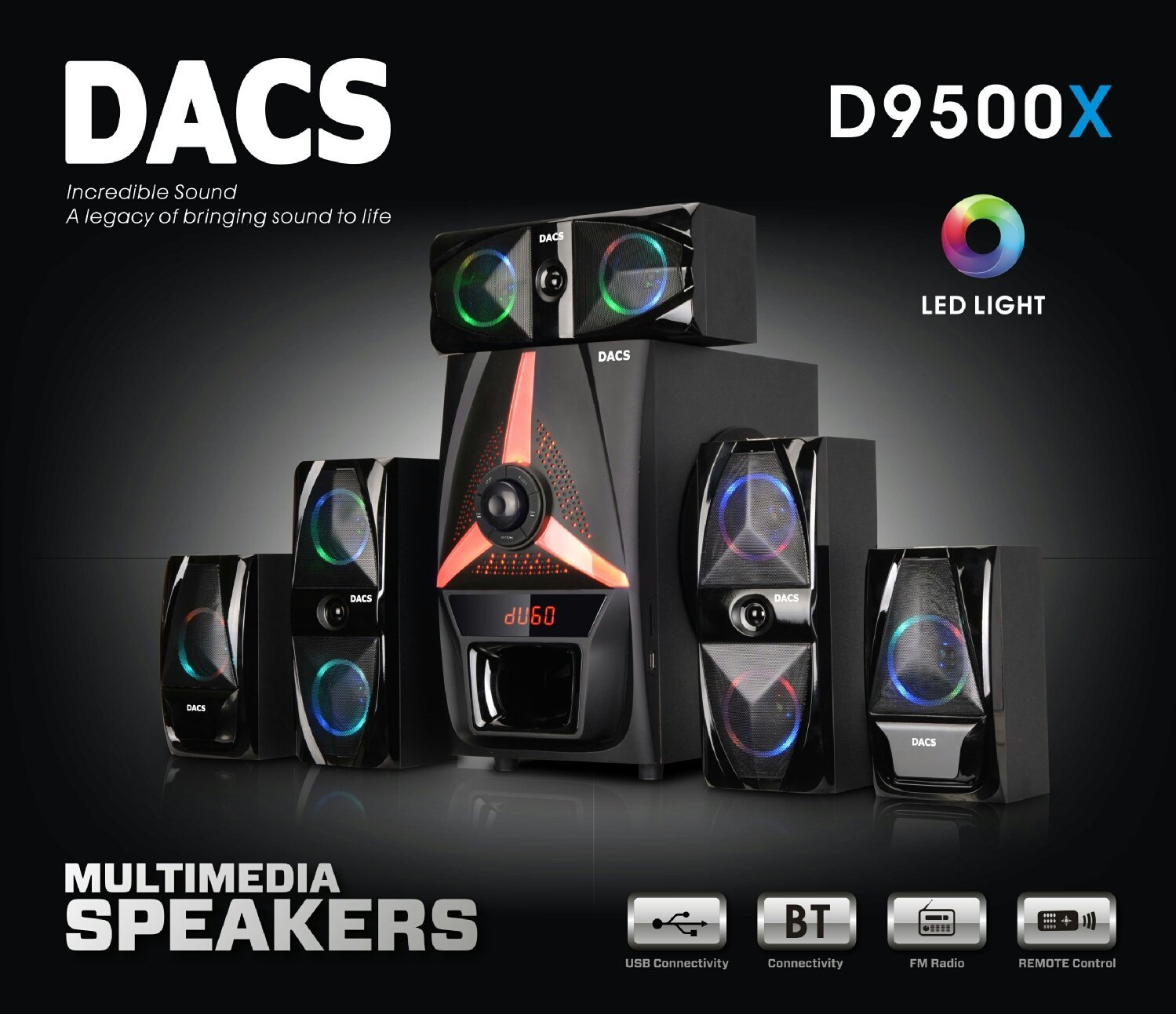 dacs home theater d9500x