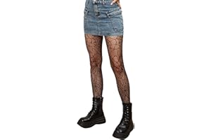 Qilubar Festival Fishnet Stockings, Star Tights, High-Waist Tights for Women