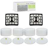 GreenVacShop 4 Foam + 4 Felt + 2 HEPA Replacement