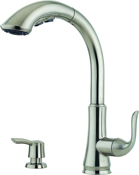 Pfister Lf5297cbs Avalon 1 Handle Pull Down Kitchen Faucet With
