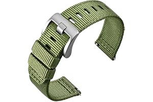 ANNEFIT Quick Release Watch Bands, Military Ballistic Nylon Watch Strap for Men, Multiple Colors & Width (18mm, 20mm, 22mm)