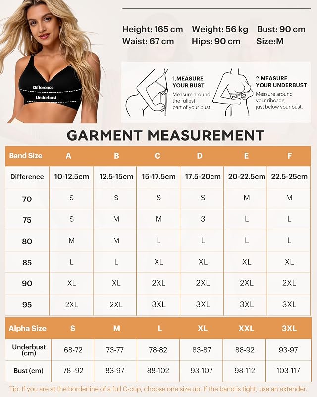 Reggiseno Senza Ferretto Senza Cuciture Imbottito Comodo, Nero, L