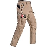 Mens Cargo Pants Ripstop Water Resistant Breathable Tactical Hiking Pants with 7 Pockets