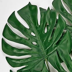 DILATATA 6 Pack Artificial Monstera Leaves with