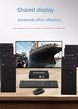 XYKJOBC 4x1 HDMI USB KVM Switch 4K HDCP2.2 Keyboard Mouse Monitor PC Splitter view 5