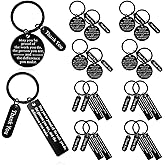 Yinkin 16 Pcs Employee Appreciation Gifts Bulk Thank You Gift for Coworker Keychain for Graduation Staff Christmas Favors