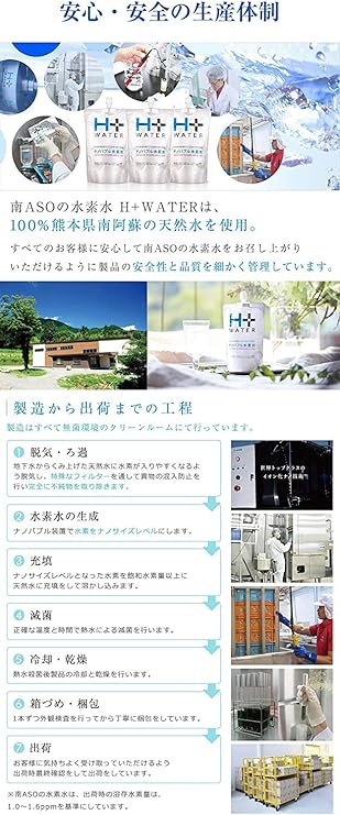 Amazon Co Jp 南asoの水素水 H Water シリカ55mg L 水素濃度保持の口栓使用 330ml 30本 H30m Food Beverage Alcohol