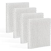 4PACK Humidifier Filters HFT600C Filter T for Honeywell HEV615 and HEV620 Compatible with HFT600T HFT600PDQ