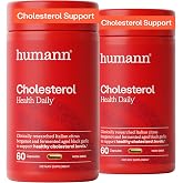 HumanN Cholesterol Health Daily Capsules, Lipid, &amp; Liver Support, 120 Ct | Aged Black Garlic &amp; Citrus Bergamot Extract, Clinically Studied Ingredients, Non-GMO, Once Daily, For Adults, Made in USA