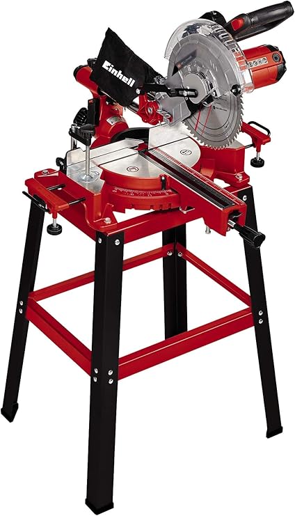 Einhell Scie A Onglet Radiale Tc Sm 2531 2 U 1 900 W 4 800 Tours Min Systeme De Glissiere Integre Pour Pieces Jusqu A 310 Mm De Largeur Laser Integre Avec Lame Aux Carbures De