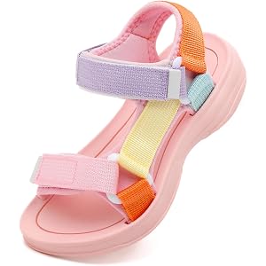 Mbqrbqia Kids Sandals for Boys Girls, Toddler Summer Outdoor Beach Shoes, Comfortable Lightweight Breathable Athletic Walking