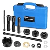 DNA Motoring Wheel Bearing Puller Tool Kit Compatible with 2000-2020 Most Harley Davidson Motorcycles, Wheel Bearing Removal and Installation Tool for 0.75" 1" 25mm Bearings, TOOLS-00557
