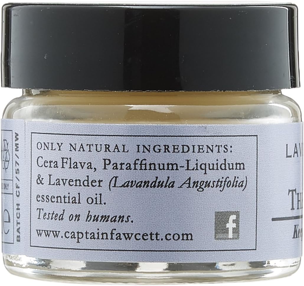 Captain Fawcett Lavender Moustache Wax 15ml, Firm Hold Moustache Styling Wax for Men - Image 4