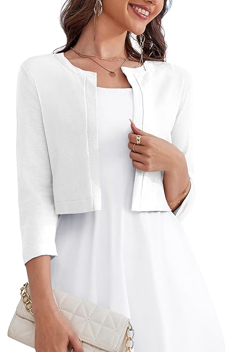 Bolero Basica Per Ragazza Giacca A Maniche Lunghe Bolero Corto Per - Foto 7