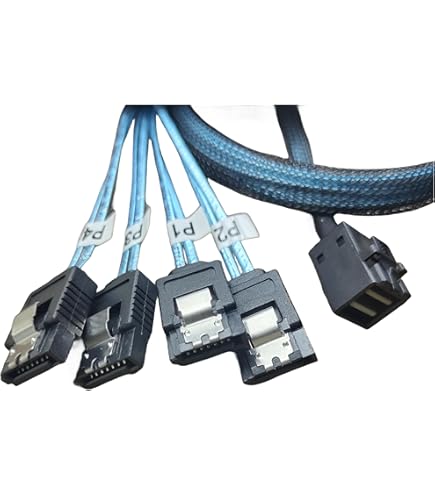 さささ Amazon.com: Internal Mini SAS HD SFF-8643 to 4X SATA (7pin) Hard