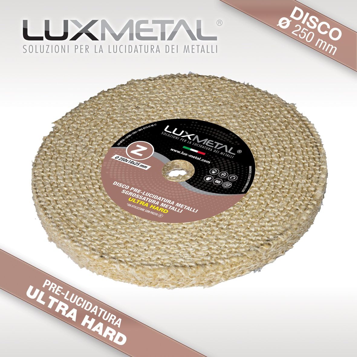 Silverline 107879 Lucidante Blu 500G /& 105888 Disco Di Lucidatura in Cotone a Forma Di Spirale
