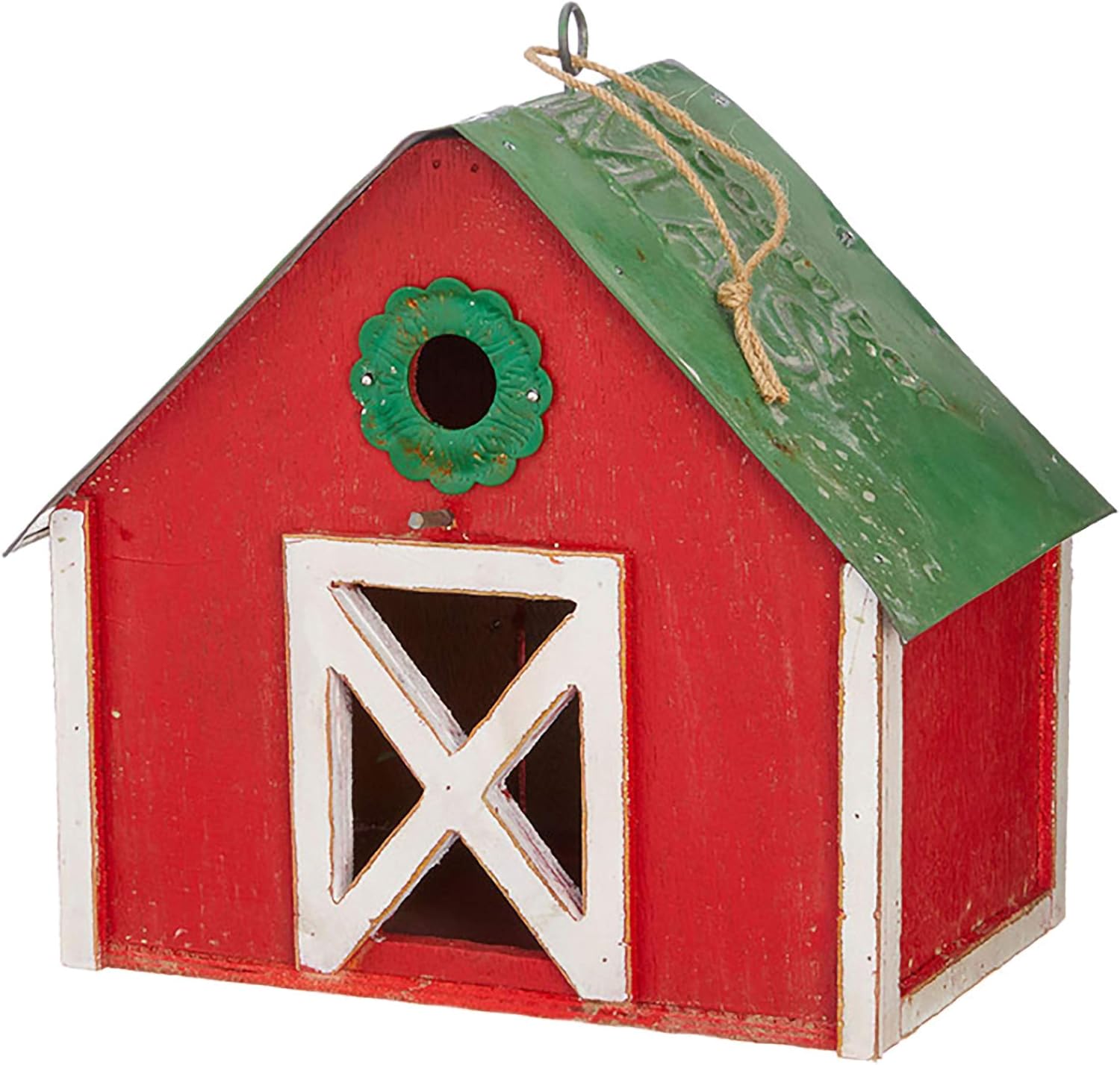 License Plate Rosy Red And Festive Green 9 X 8 Fir Wood Christmas