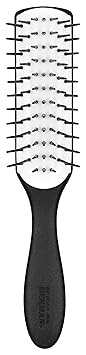 Denman Haarbürste D31N Freeflow, zum Stylen/Glätten kräftiger/mittellanger Haare, antistatisches Gummikissen und Nylonborsten