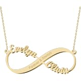 Gold Infinity Name Necklace 