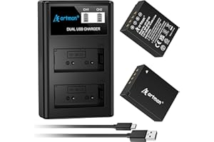 Artman NP-W126 NP-W126S Battery and LCD Dual Charger for Fujifilm X100V, X100VI, X100F, X-T100, X-T200, X-T1, X-T2, X-T3, X-T