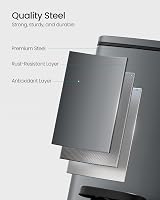 SONGMICS Kitchen Bin 6 L Steel Pedal Bin with Inner Bucket Slate Grey LTB590G02 view 6
