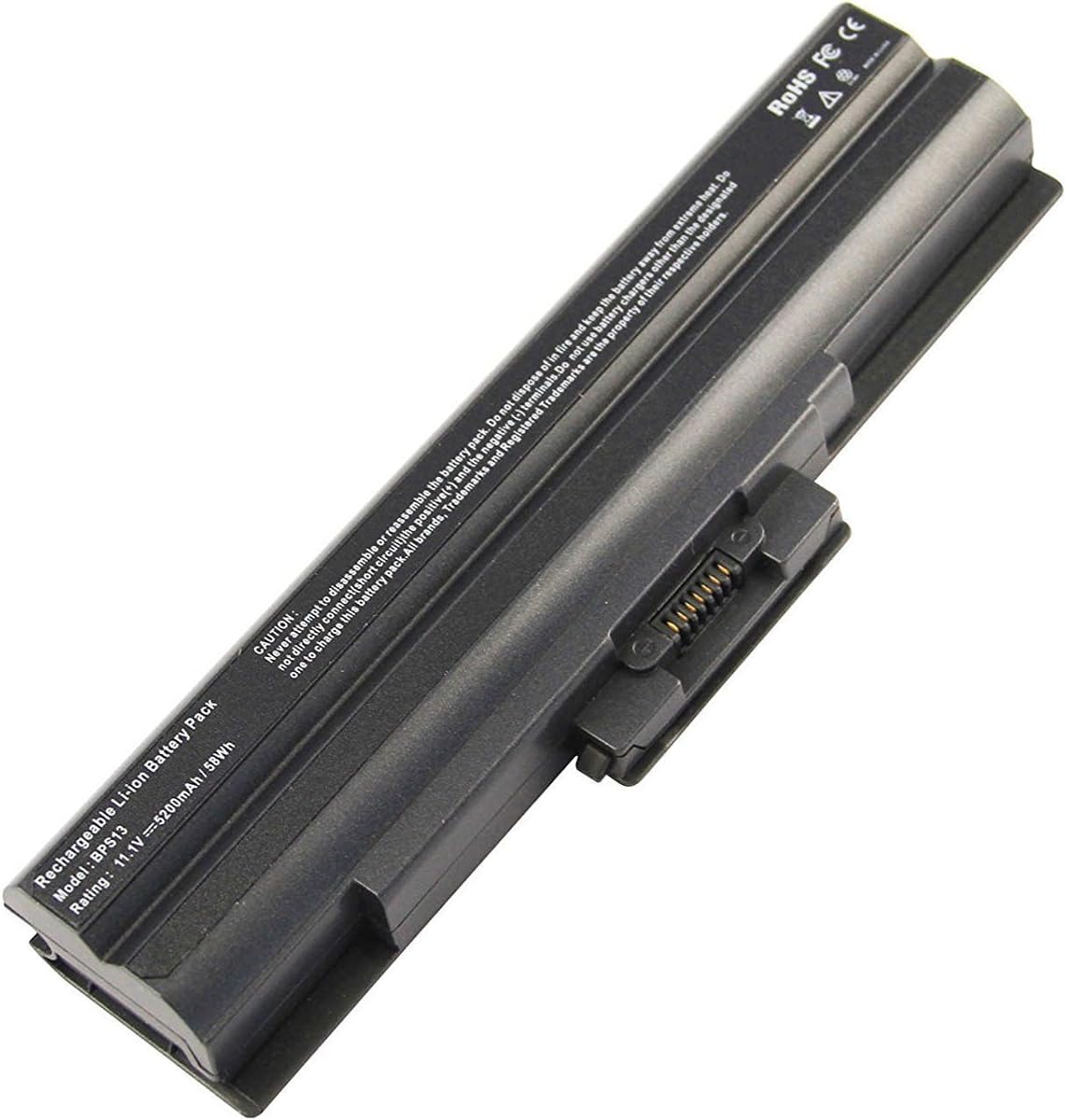 Ding VGP-BPS13 Replacement Battery Compatible with Sony Vaio VGP-BPS13 VGP-BPS13A VGP-BPS13A/B VGP-BPL13 VGP-BPS13B/S PCG-81214L PCG-81114L(11.1V 58Wh/5200mAh)