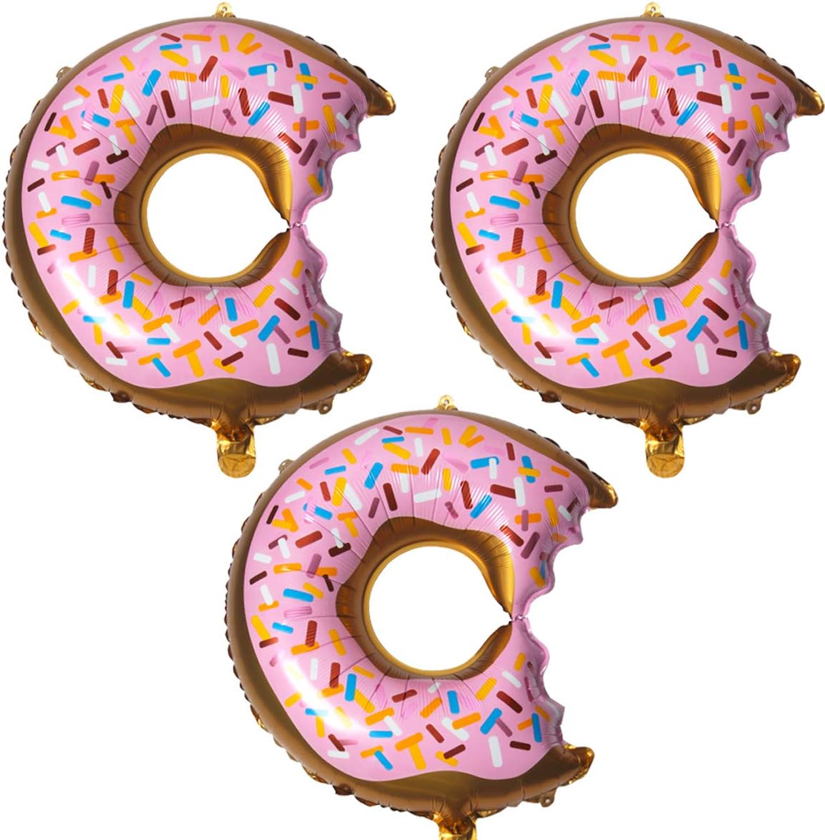 Ira Pollitt 3 Pcs 22 inch Donut Balloons Pink Aluminum Foil