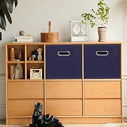 STOREONE 13 Inch Cube Organizer Bins ,Black Fabric