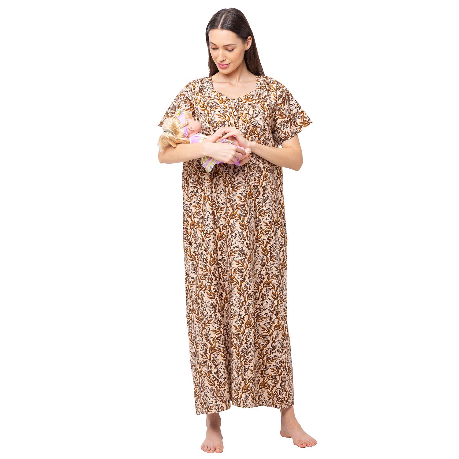 winter maternity nighty