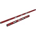 SOLA LSB7832 Big Red Aluminum Box Beam Level Jamb Set with 3 60% Magnified Vials, 32 & 78-Inch