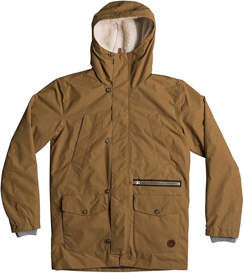 khaki snow jacket