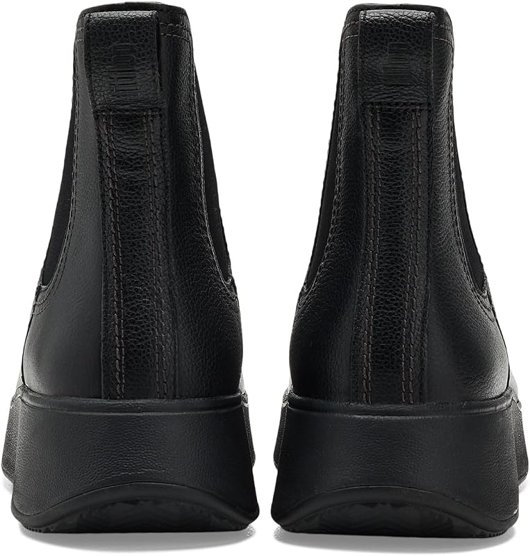Stivaletti Chelsea da donna in pelle martellata con cuciture F-Mode, Nero, 36 EU — foto 7 di 7