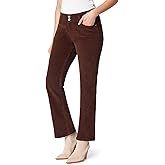 Angels Forever Young Womens Curvy Bootcut Mid-Rise Corduroy Pants (Available in Plus Size)
