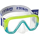 Mares Junior Keewee Mask - Single Lens Clear Vision Adjustable Silicone Dive Mask for Scuba Diving, Freediving, Snorkeling