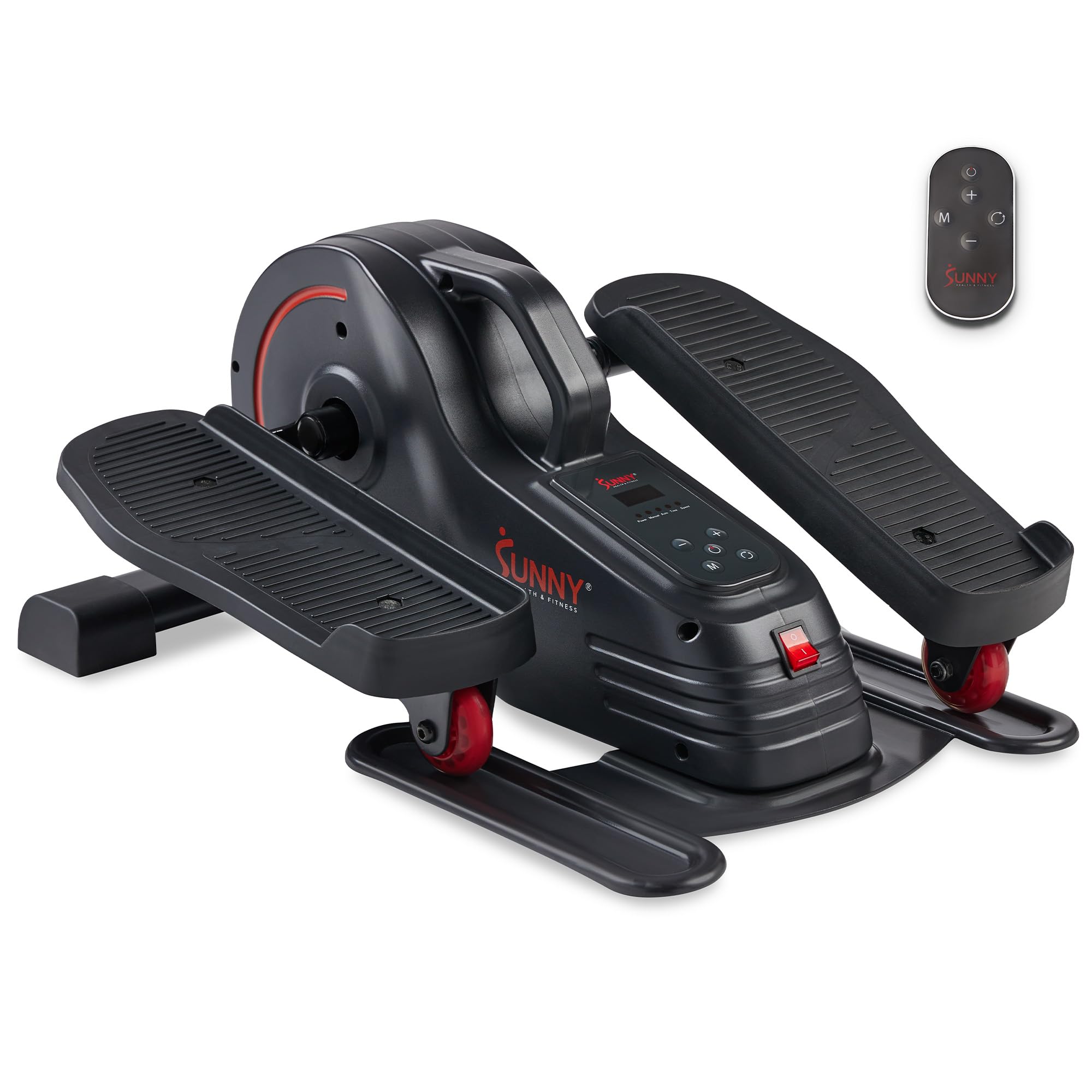 Sunny Health & Fitness Smart Motorized Under Desk Elliptical with Remote