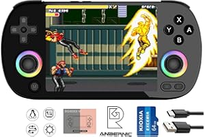 AIVUIDBS RG40XX H Handheld Game Console RG40XXH Retro Gaming Console 4.0'' IPS Screen with 64G TF Card Pre-Installed Games Linux System Supports 5G WiFi Bluetooth HDMI and TV Output New Emulator RG40XX Black