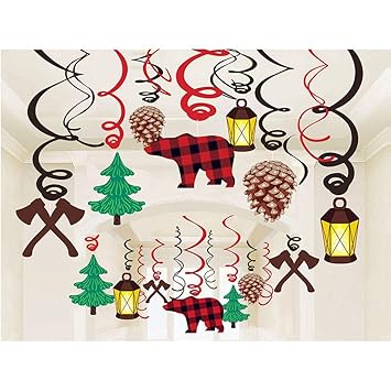 Shark Hanging Swirl Party Decorations Whirl Streamers Hanging