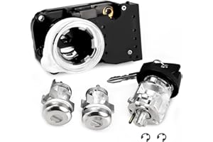 RHAOCZIYAUTO Ignition Switch Lock Cylinder & Housing & 2 Door Lock & 2 Key Fit for Dodge Ram 1500 2500 3500 94-02 Dakota Durango Viper 97-00 for Jeep Grand Cherokee 97-98 Replace # 5003845AA 56021346AB 5003893AA