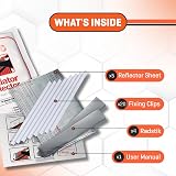 Radflek Radiator Reflector Panels 5 Pack Heat Reflective Foil Fits Up To 10 view 9