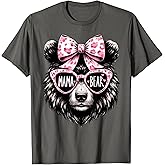 Cute Mama Bear Face Sunglasses Mom Mommy Funny Mother’s Day T-Shirt