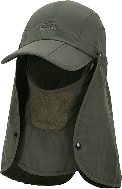 baseball cap with neck cover