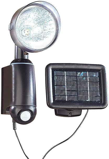 Lunartec Solarstrahler mit ultraheller 1-Watt-LED und PIR-Bewegungssensor