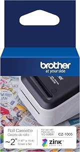 Brother CZ-1005 Roll 5 cm x 5 m Zink Label 1 roll VC-500W view 2