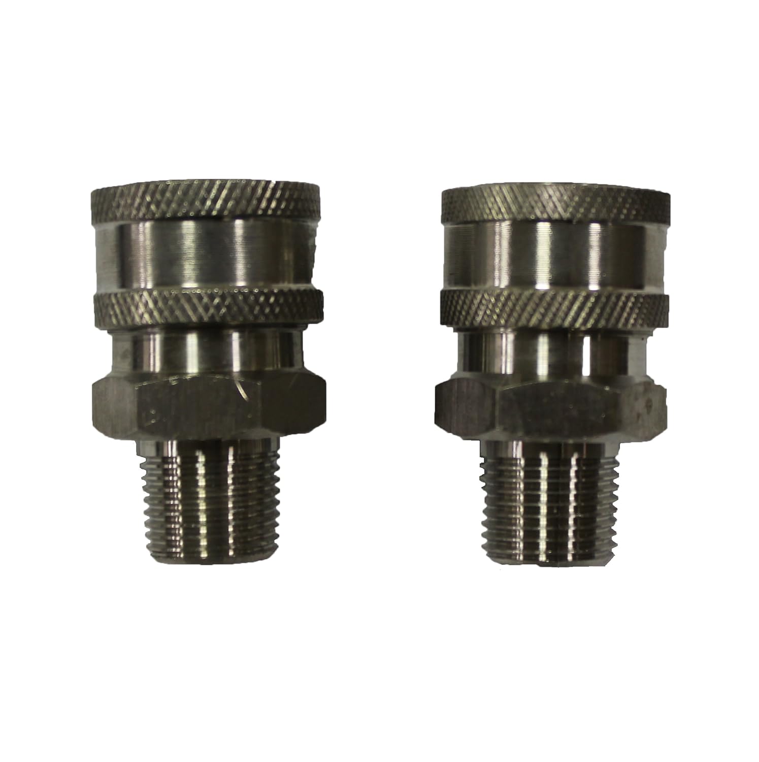 Shark Pressure Washers 89222160 Stainless Male Coupler, 3/8-Inch, 2-Pack