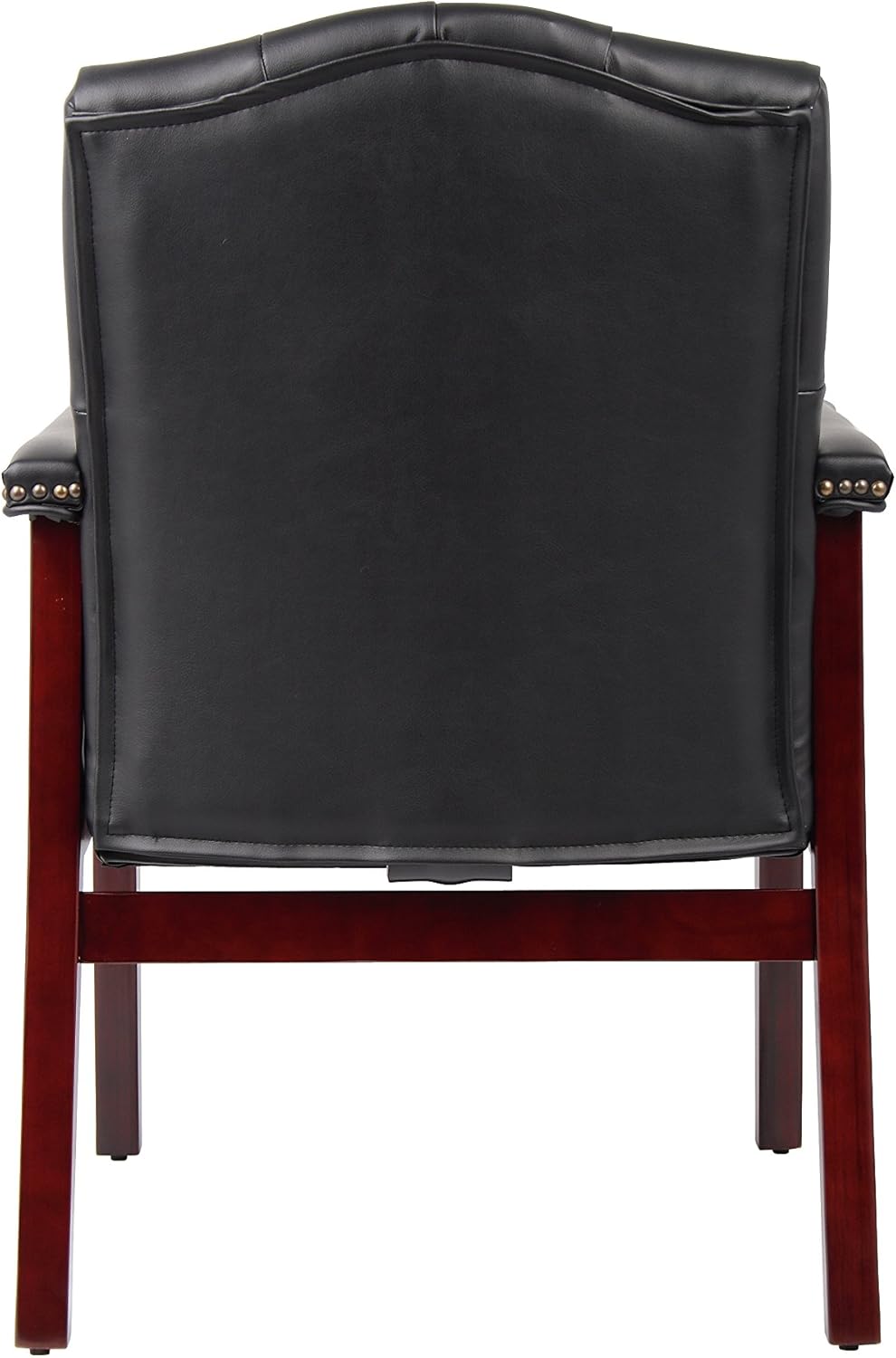 Boss Office Products Ivy League Executive Guest Chair, Black: Furniture & Decor