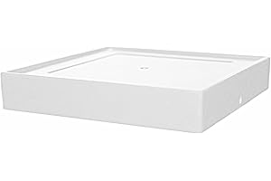 Classy Caps TRA45W Base Imperial Aluminum, 4.5" x 4.5", White