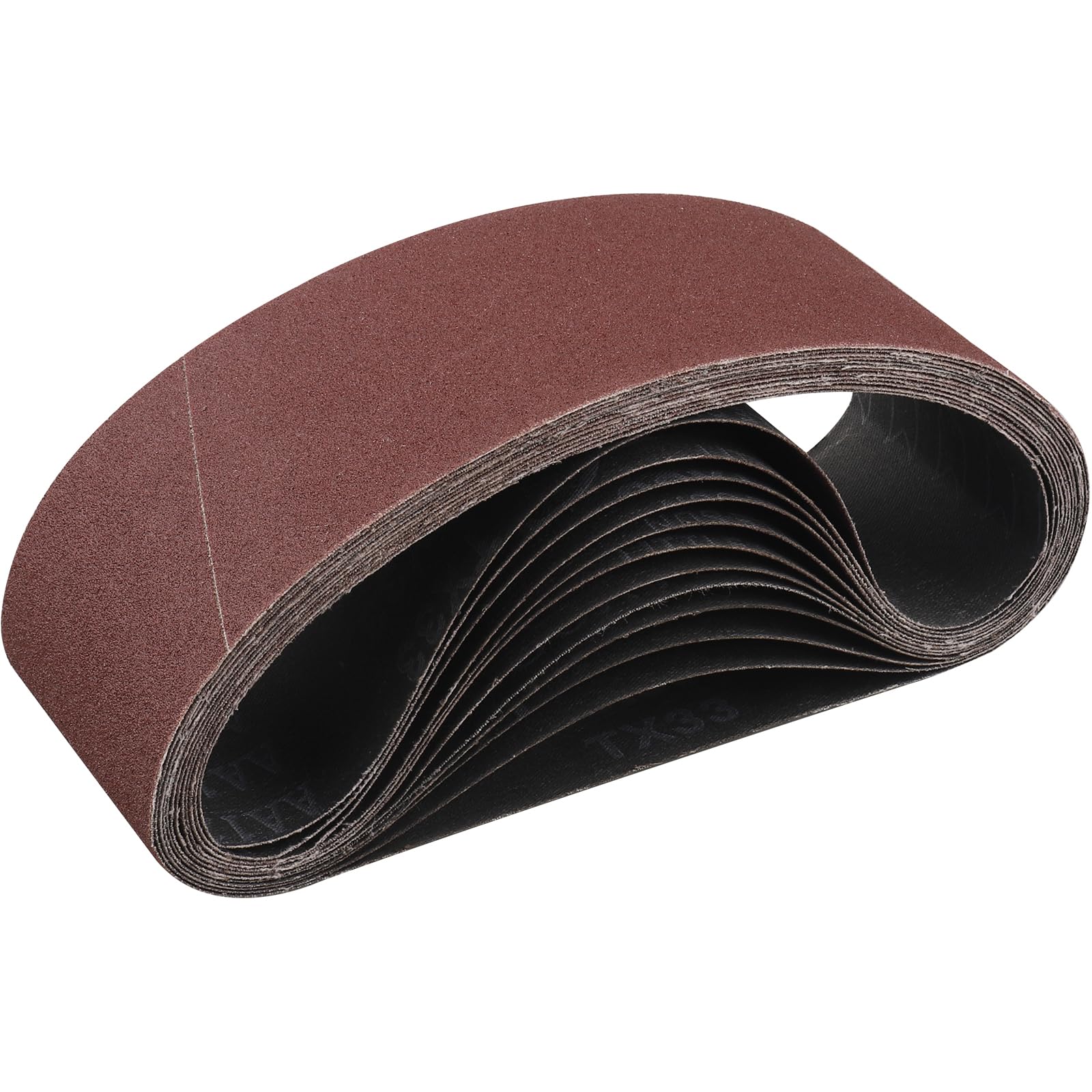 STEBRUAM Sanding Belt 75 x 533 mm,12PCS 100 Grit