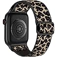 Lerobo Braided Band Compatible with Apple Watch Series 10 9 8 7 46mm 45mm 41mm Ultra 2 49mm Series 6 5 SE 44mm 40mm Series 4 3 2 1 38mm 42mm Men iWatch Bands Women Stretchy Nylon Solo Loop Sport Strap